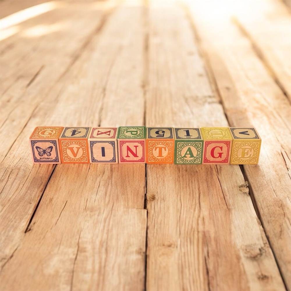 Vintage Uncle Goose Wooden Block